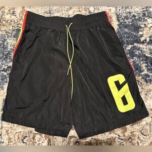 Nylon Shorts w/Contrast Side Stripes - Medium
